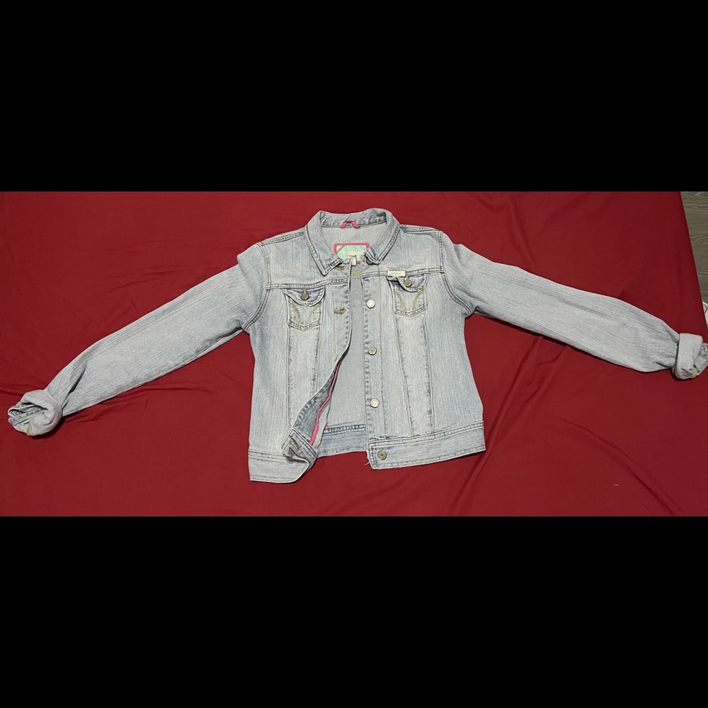 Washed Vintage Hollister Jean Denim Jacket Medium